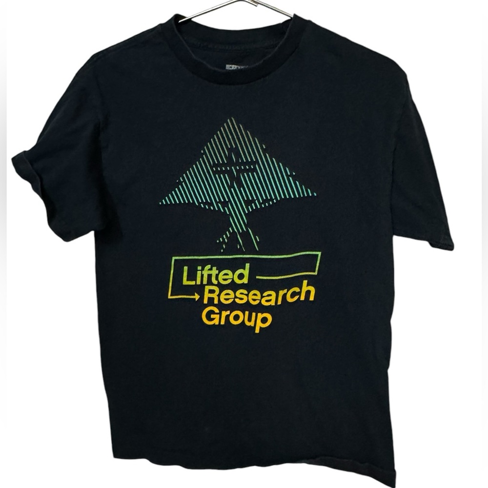 Retro Y2K LRG Dark Blue Streetwear Hip Hop Men’s M Distressed T-Shirt
